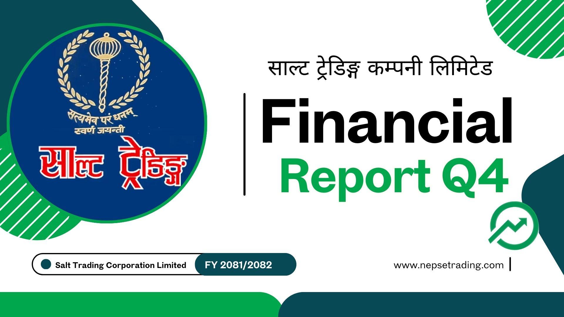 साल्ट ट्रेडिङ्ग कम्पनी: ९ अर्ब ३५ करोड राजस्व र ३ अर्ब ४६ करोड शुद्ध मुनाफा