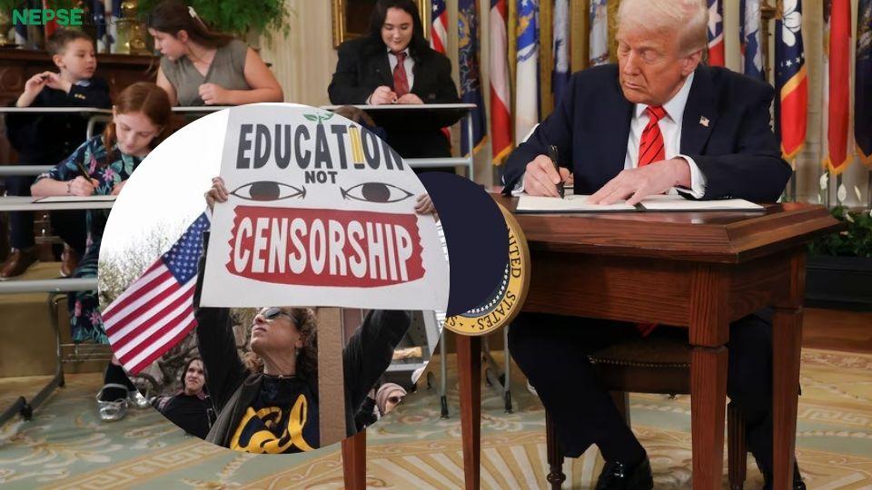 ट्रम्पद्वारा शिक्षा मन्त्रालय खारेज गर्ने आदेशमा हस्ताक्षर, विरोधको तयारी