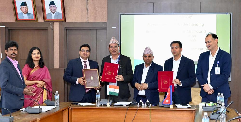 नेपाल र भारतबीच १० नयाँ विकास परियोजनाका लागि सम्झौता