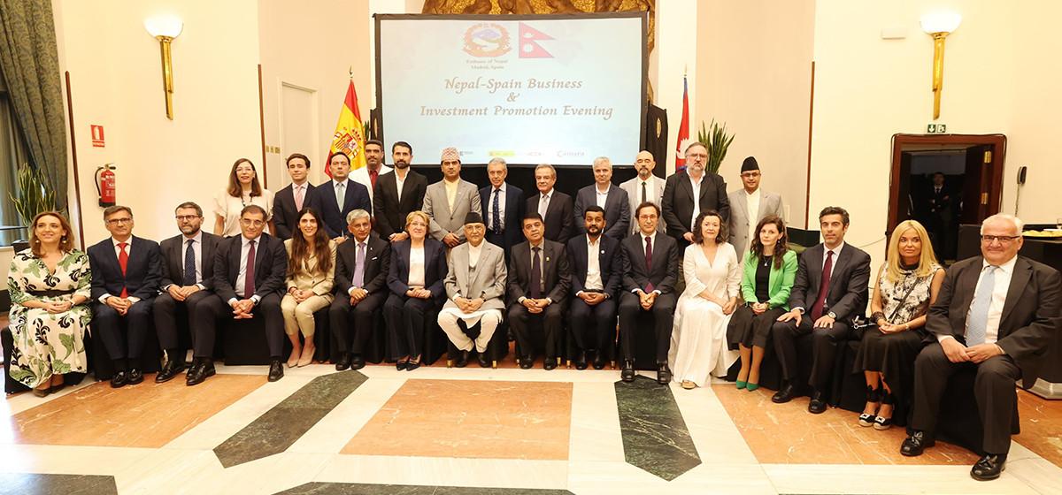 प्रधानमन्त्री ओलीद्वारा स्पेनका उद्यमीलाई नेपालमा लगानी गर्न आह्वान