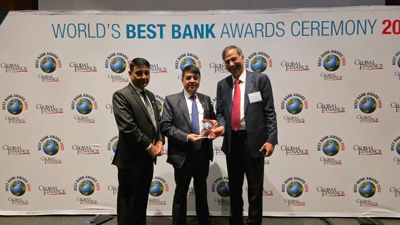 ग्लोबल आइएमई बैंकलाई लगातार दोस्रो पटक ‘नेपालको उत्कृष्ट बैंक’ घोषित